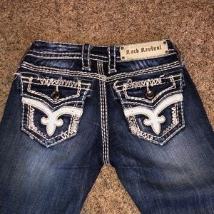 Womens sz 24 rock revival capri